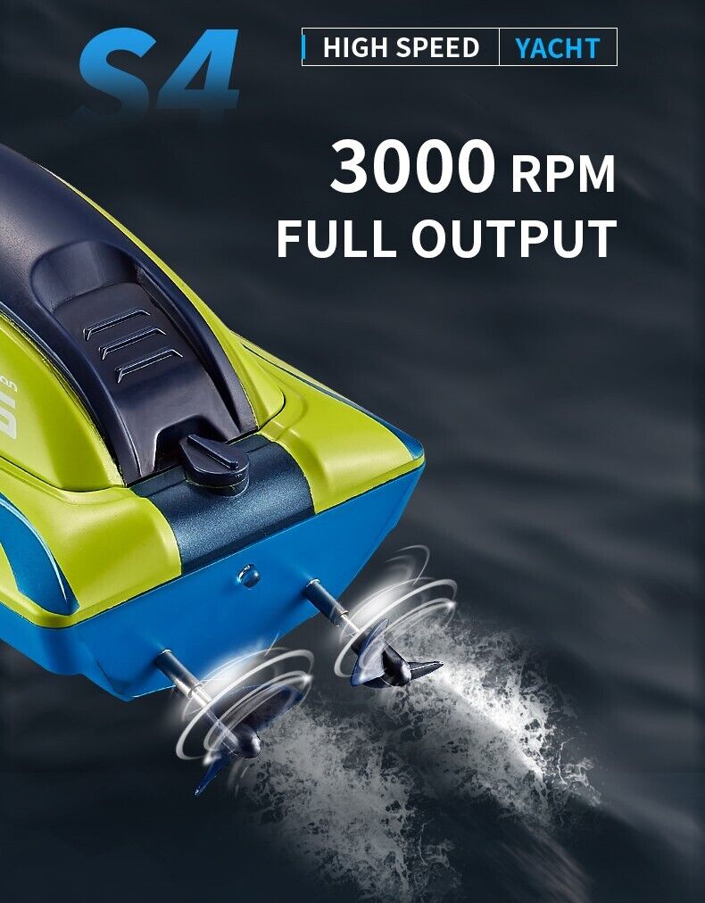 Remote Control Boat S4 Water Speed Boat Charging Waterproof Ship Children Toy