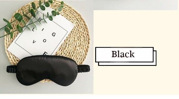 Elastic Band Simulation Silk Wrap Eye Mask Sleep Blackout Air Travel Nap Leisure