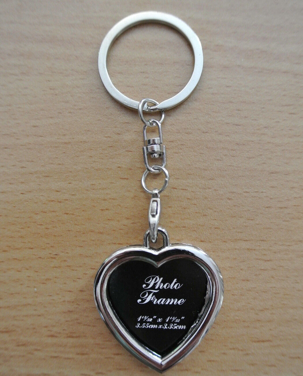 Gift Novelty Steel Alloy Keychain Ring Keyring Pendant Key Fob Funny Photo Frame