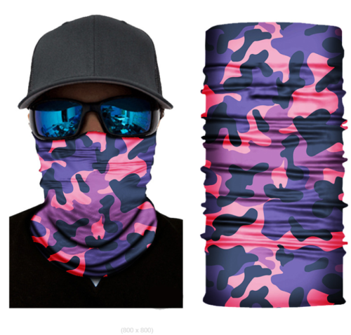 Cycling Camouflage Neck Gaiters Bandanas Fabric Motorcycle Face Masks Sunscreen