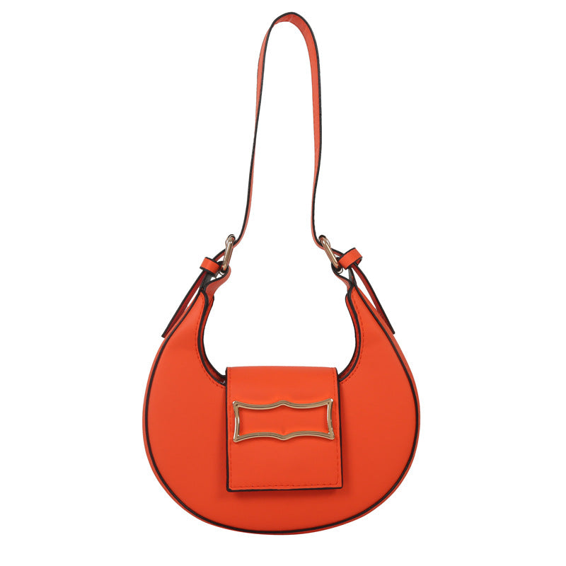 10 Colors Fashion Women Moon Shape Underarm Trend Shoulder Strap Dumpling Bag