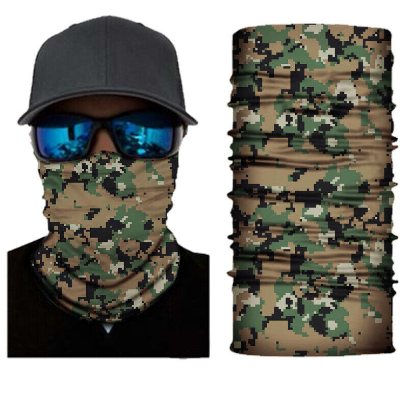 Motorcycle Biker Cycling Neck Gaiters Tube Snood Fabric Sunscreen Masks Bandana