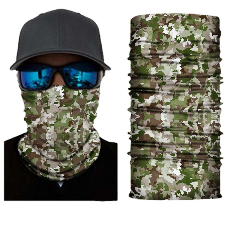 Camouflage Neck Gaiters Bandanas Fabric Cycling Motorcycle Fashion Face Masks