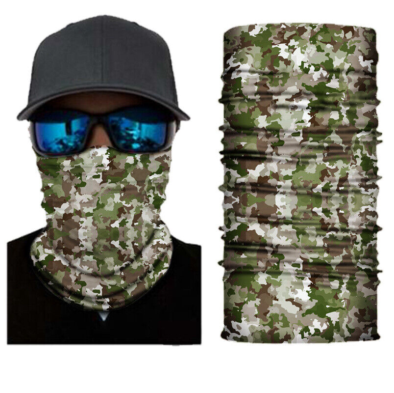 Motorcycle Biker Cycling Neck Gaiters Tube Snood Fabric Sunscreen Masks Bandana