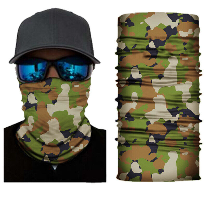 Motorcycle Biker Cycling Neck Gaiters Tube Snood Fabric Sunscreen Masks Bandana