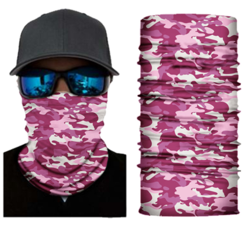Cycling Camouflage Neck Gaiters Bandanas Fabric Motorcycle Face Masks Sunscreen