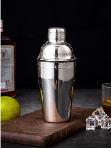 Mixer Cocktail Stainless Steel Three Stage Shaker Wine Coffee Milk Tea 550ML Cup