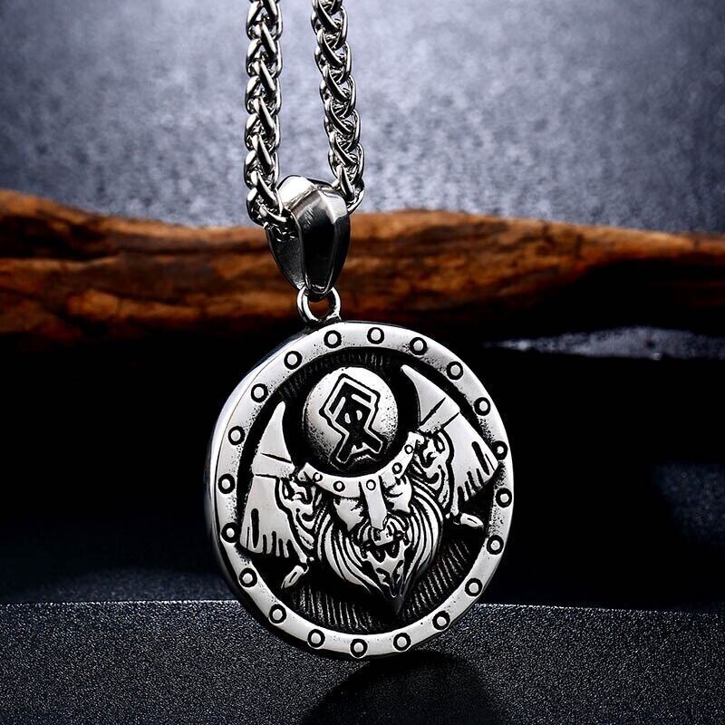 Mix Theme Fashion Vintage Viking Titanium Stainless Steel Retro Pendant