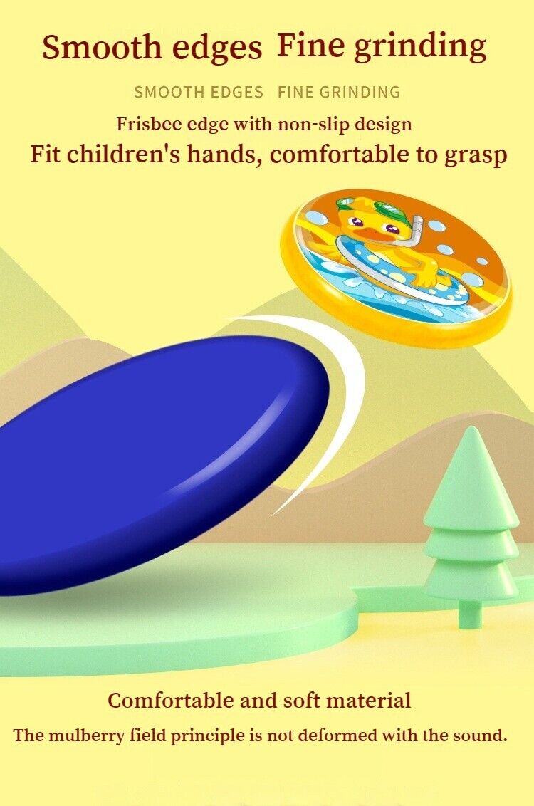 Children's Sports Frisbee PU Soft Rubber Flying Discs Hand Thrown Boomerang Toys