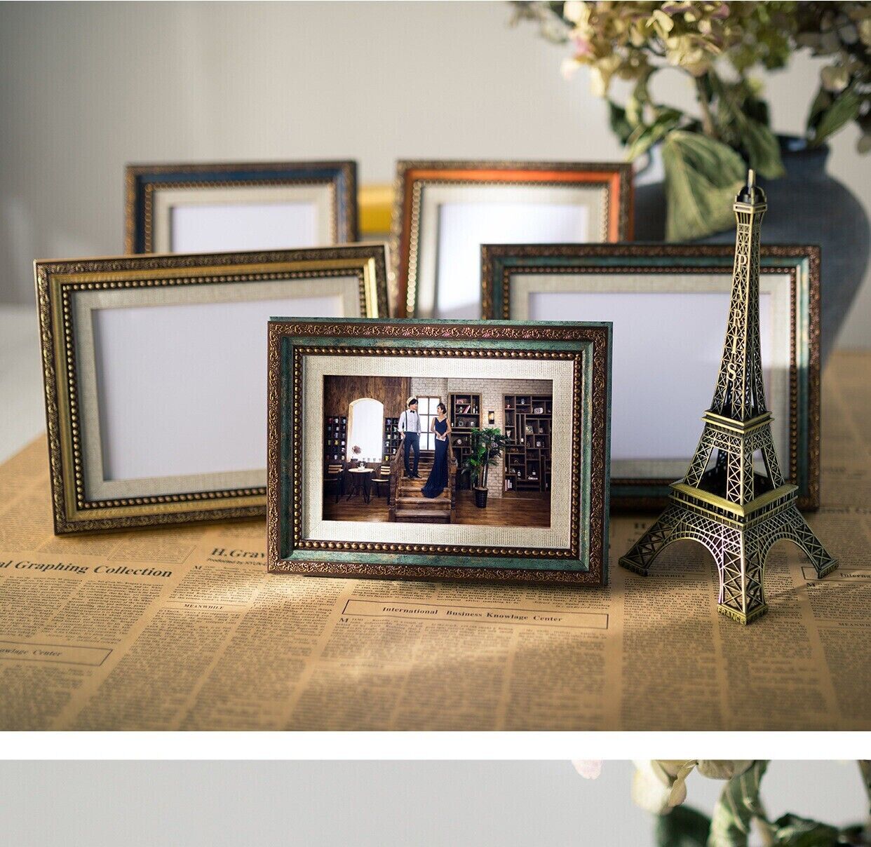Simple Beauty Decoration Retro Table Setting Wall Hanging Gallery Photo Frame