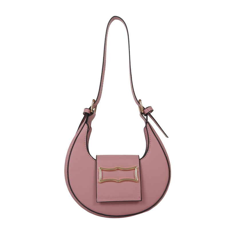 10 Colors Fashion Women Moon Shape Underarm Trend Shoulder Strap Dumpling Bag