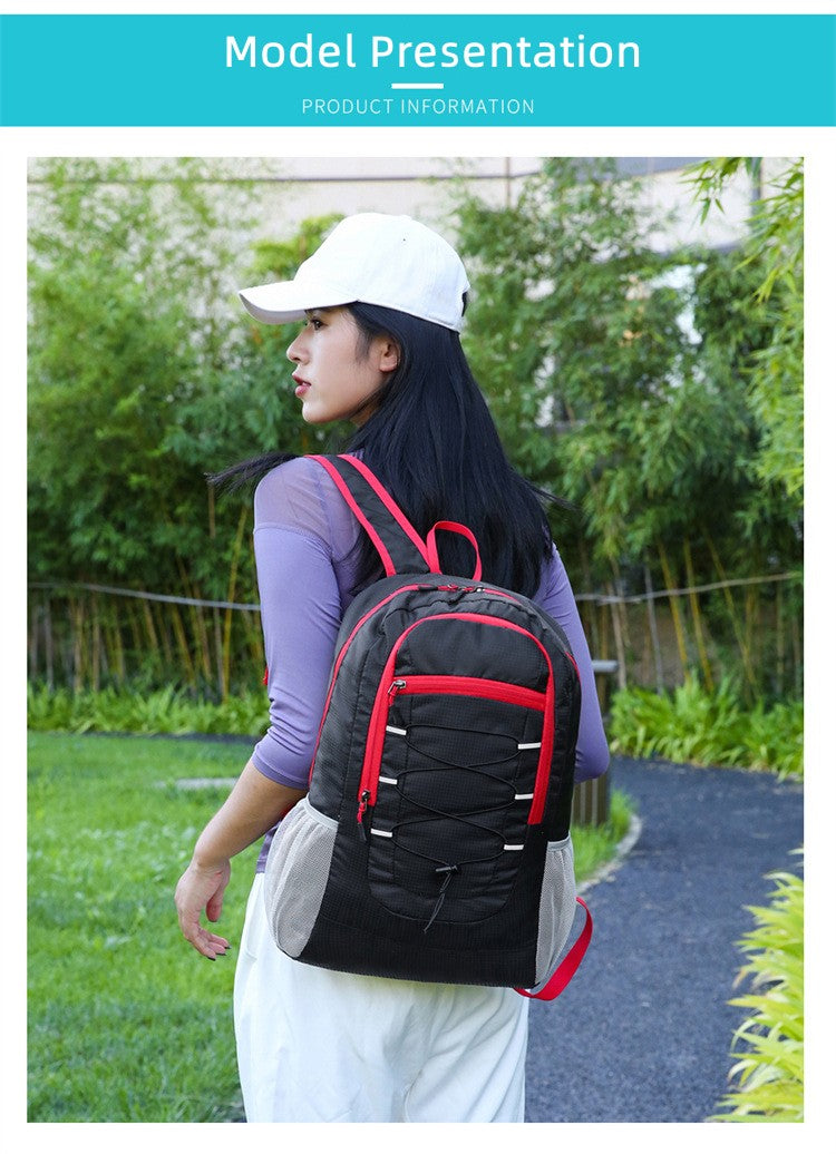 Outdoor Waterproof Light Leisure Folding Mountaineering Hiking Bike Shoulder Bag