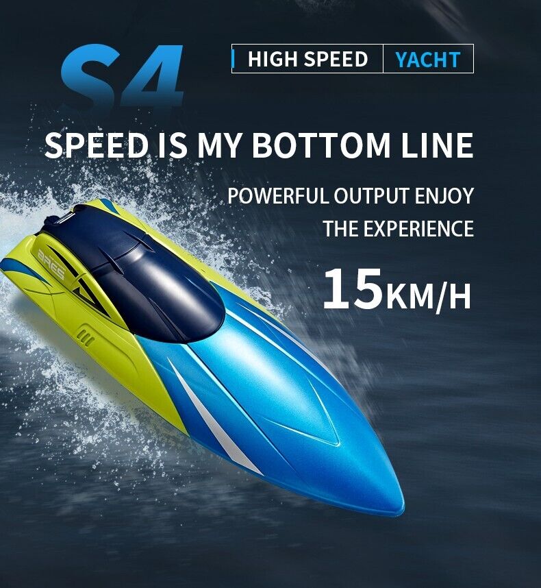 Remote Control Boat S4 Water Speed Boat Charging Waterproof Ship Children Toy