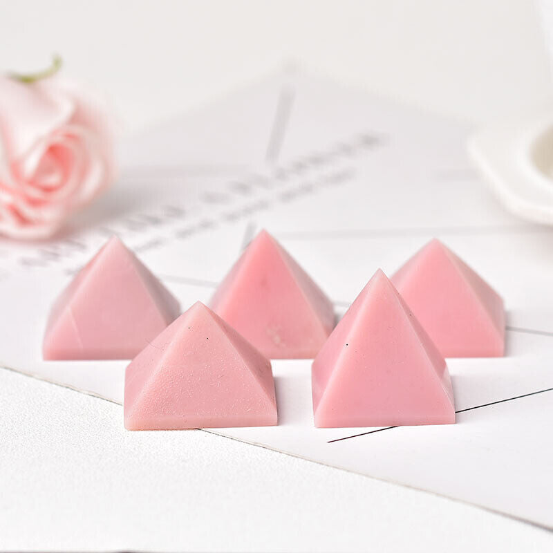 Small Size Natural Stone Crystal Pyramid Energy Gemstone Tower Home Decor Gifts