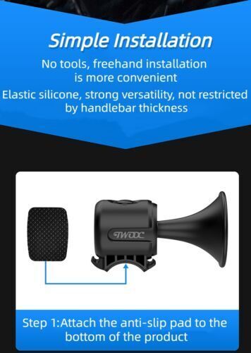 New Ride Equipped With EH-2 Electric Horn Mountain Bike Tram Scooter Bell