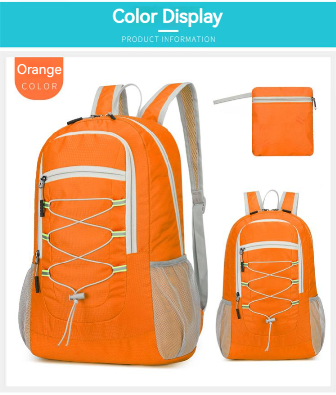 Outdoor Waterproof Light Leisure Folding Mountaineering Hiking Bike Shoulder Bag