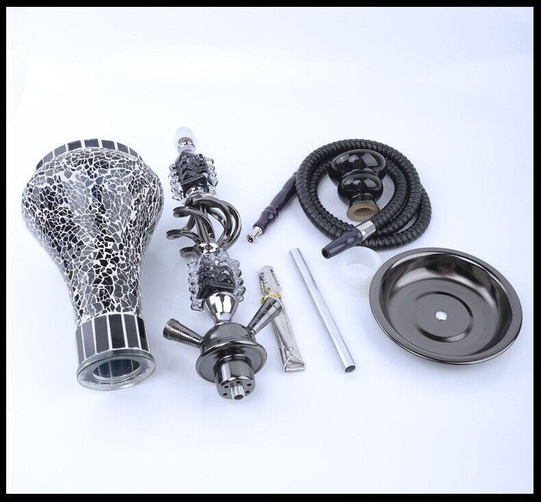 Traditional Collectible Gift Premium Glass Eagle Shisha Hookah Complete Set
