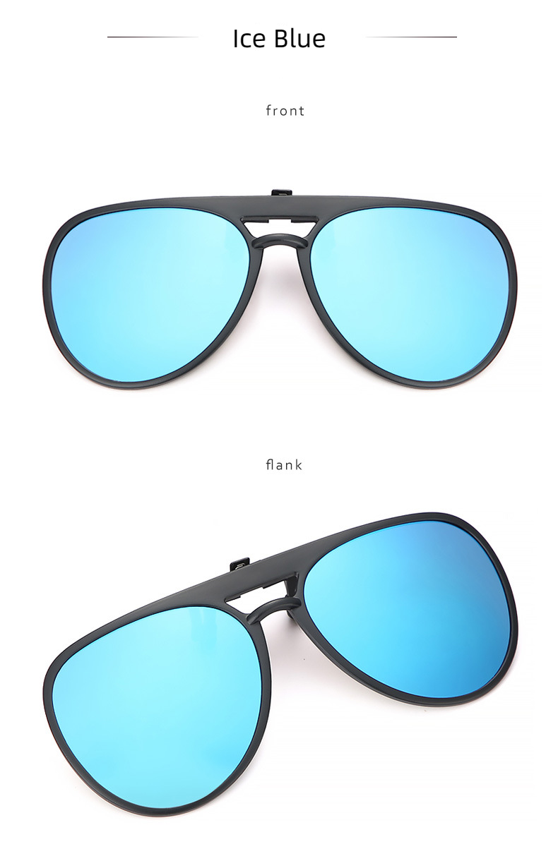 New Unisex Polarized UV400 Protection Driving Fishing Clip On Flip Up Sunglasses