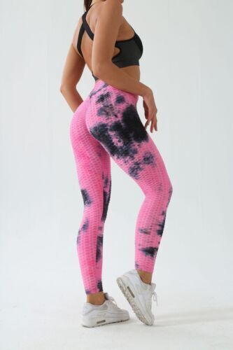 Women Yoga Quality Honeycomb Soft Leggings Hight Waist Pants Fitness Sports