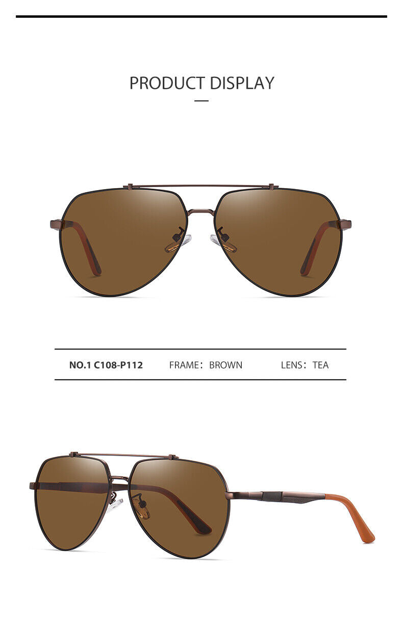 New Unisex Fashion Frame Anti UV400 Polarized Driving Fishing Sunglasses