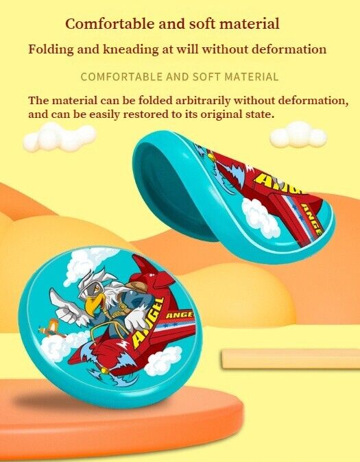 Children's Sports Frisbee PU Soft Rubber Flying Discs Hand Thrown Boomerang Toys