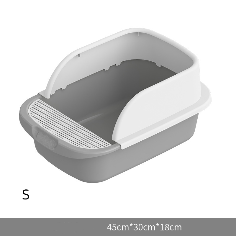 large Cat Litter Box Toilet Fully Enclosed Detachable Pet Bedpan Send Shovel