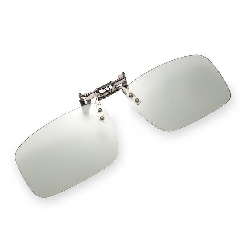 Unisex Square Polarized Colour Changing Sunglasses Clip-on Day Night Vision