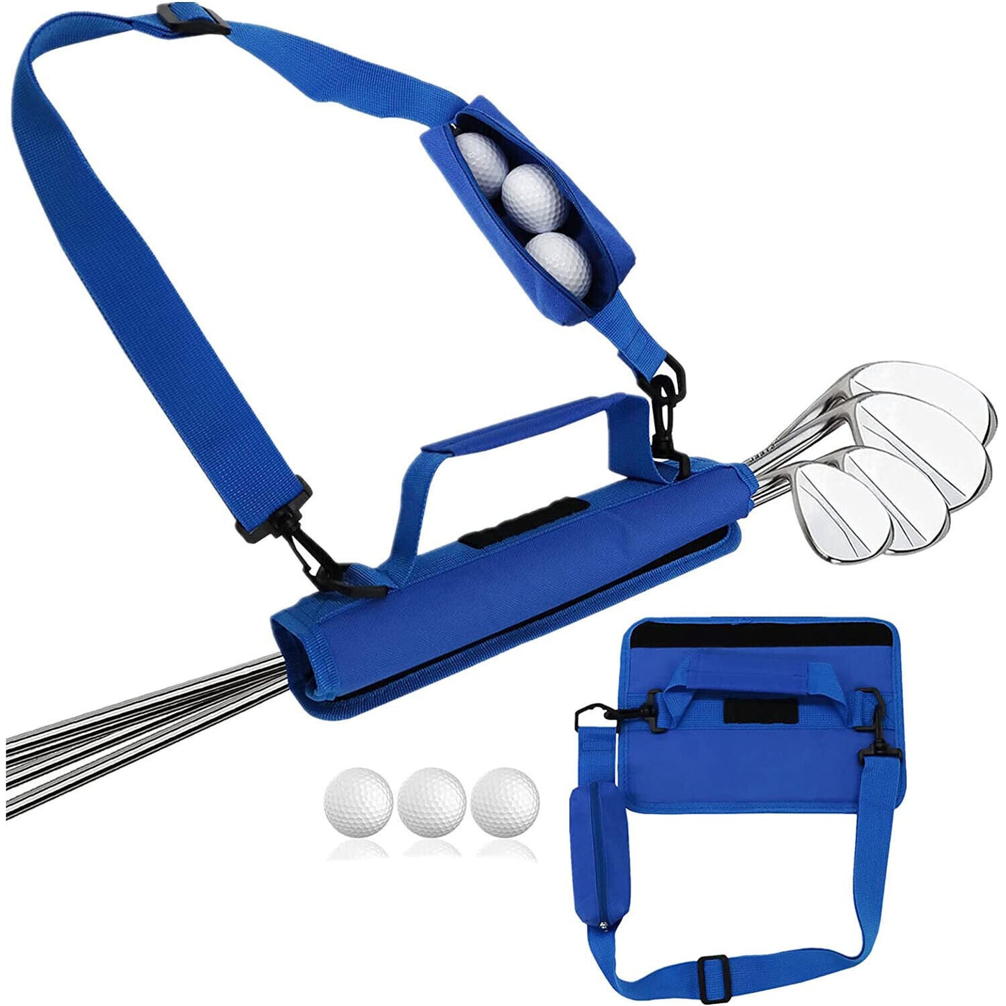 Fashion Portable Golf Club Ball Bag Outing Shoulder Handheld Crossbody Carryable