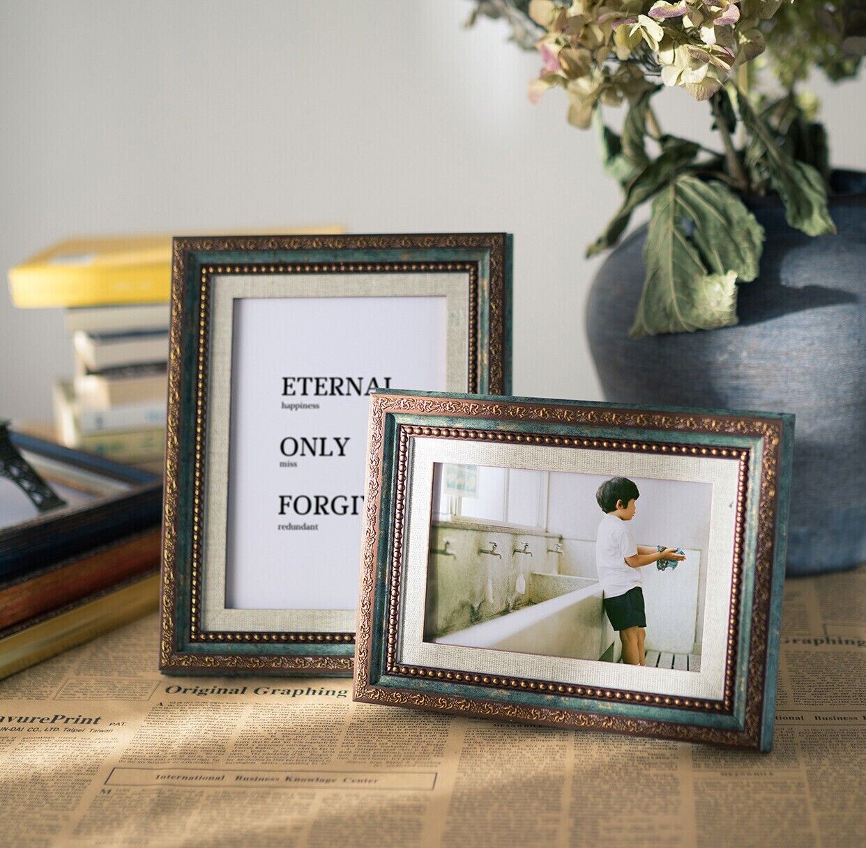 Simple Beauty Decoration Retro Table Setting Wall Hanging Gallery Photo Frame