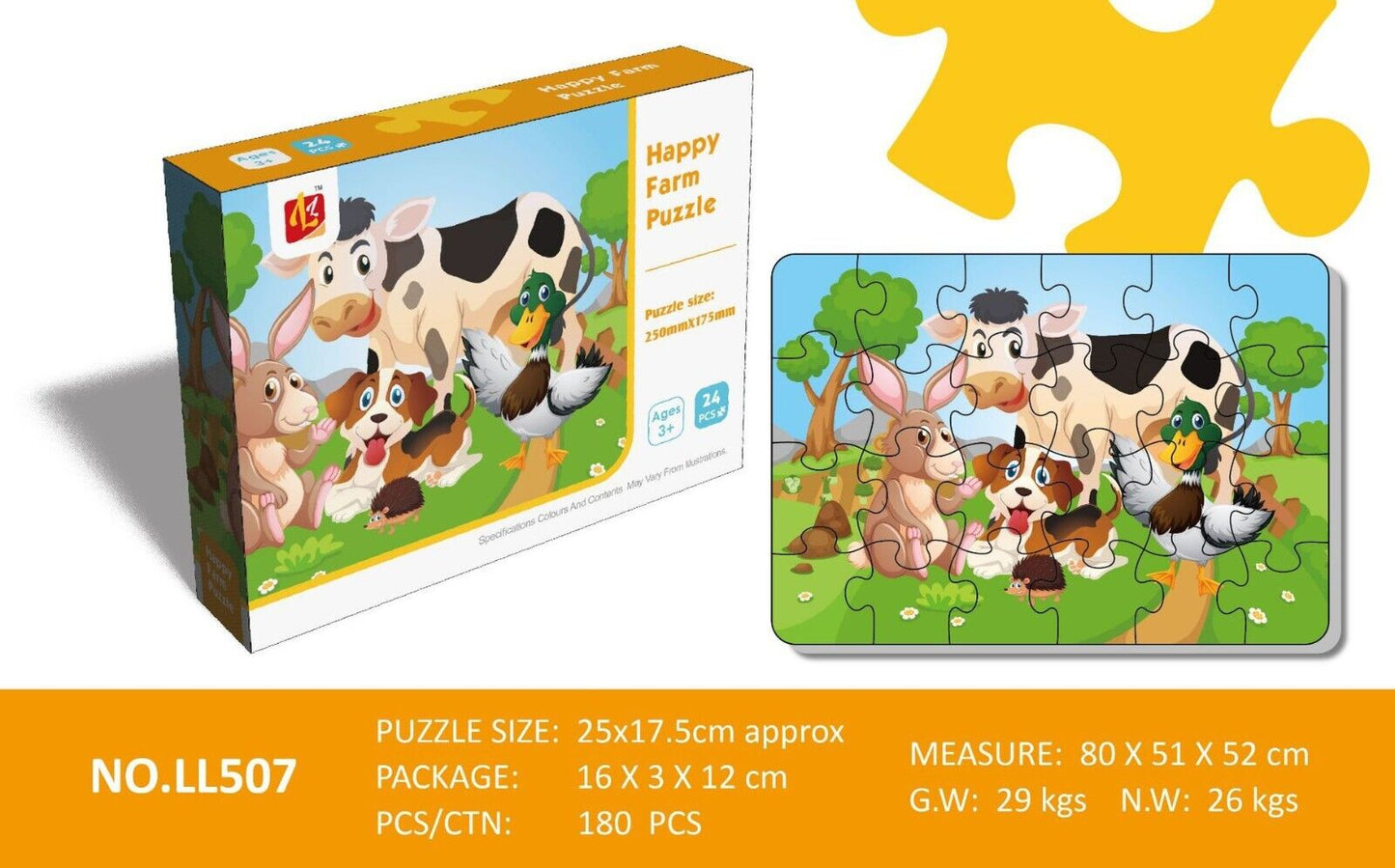 24PCS Puzzle Stickers Animal Picture Frame Painting Mini Challenge Toys Gifts