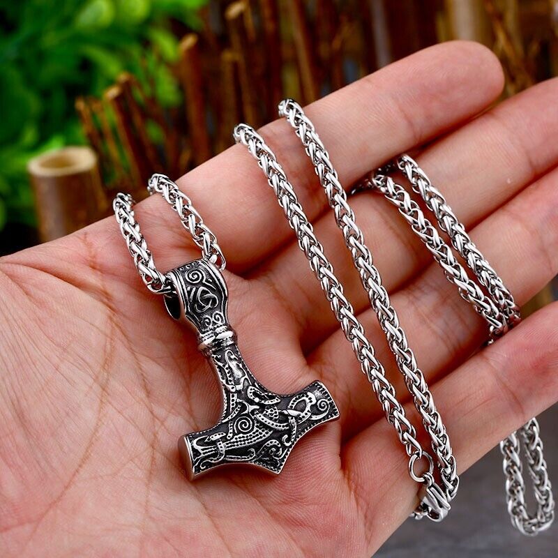 Retro Mix Theme Pendant Punk Vintage Angel Wing Pendant Biker Gift Necklace