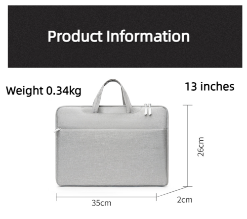 Unisex Lightweight Large Capacity Laptop Bag Travel Waterproof Briefcase 4 Color