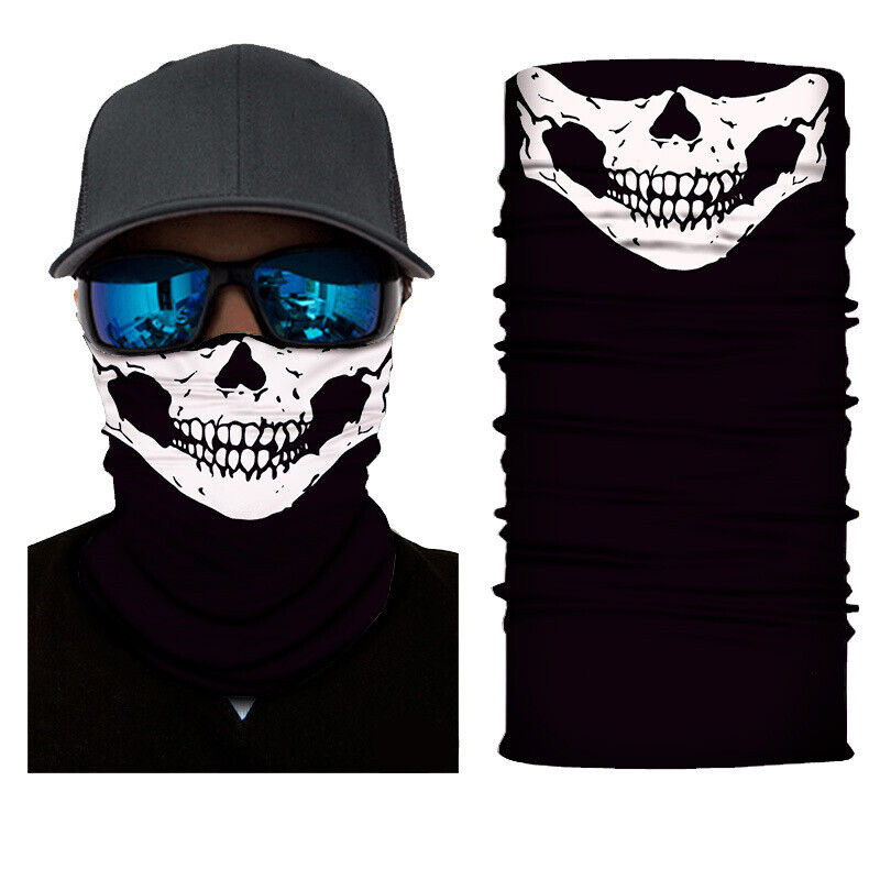 Motorcycle Biker Cycling Neck Gaiters Tube Snood Fabric Sunscreen Masks Bandana
