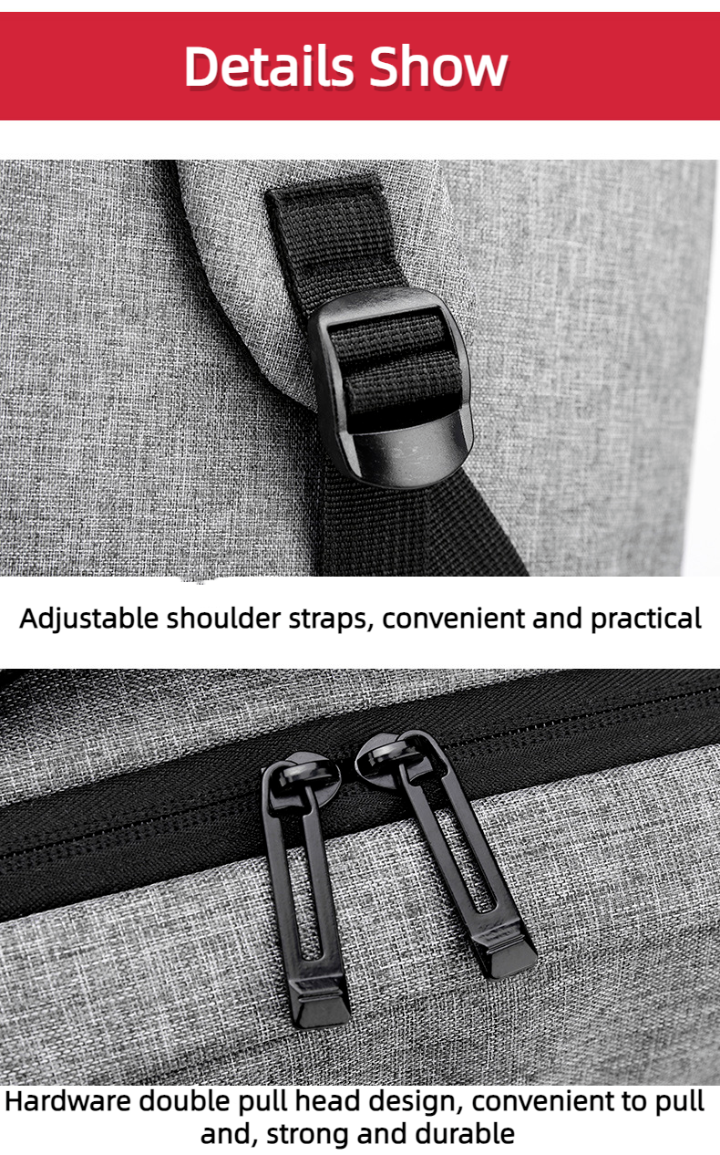 Unisex Waterproof Large Capacity Business Travel Bag USB Computer Nylon Backpack