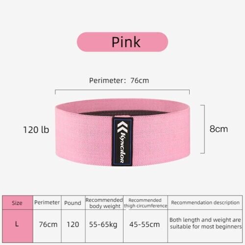 Women's Fitness Yoga Squat Sports Bandage Hip Training Aid Nonslip Elastic Band