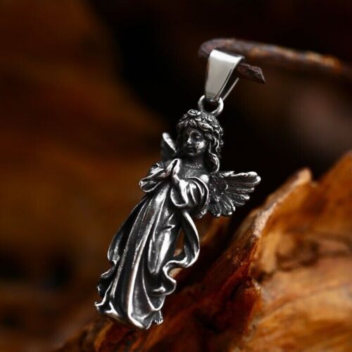 Unisex Mix Theme Fashion Retro Space Astronaut Pendant Titanium Stainless Steel Necklace