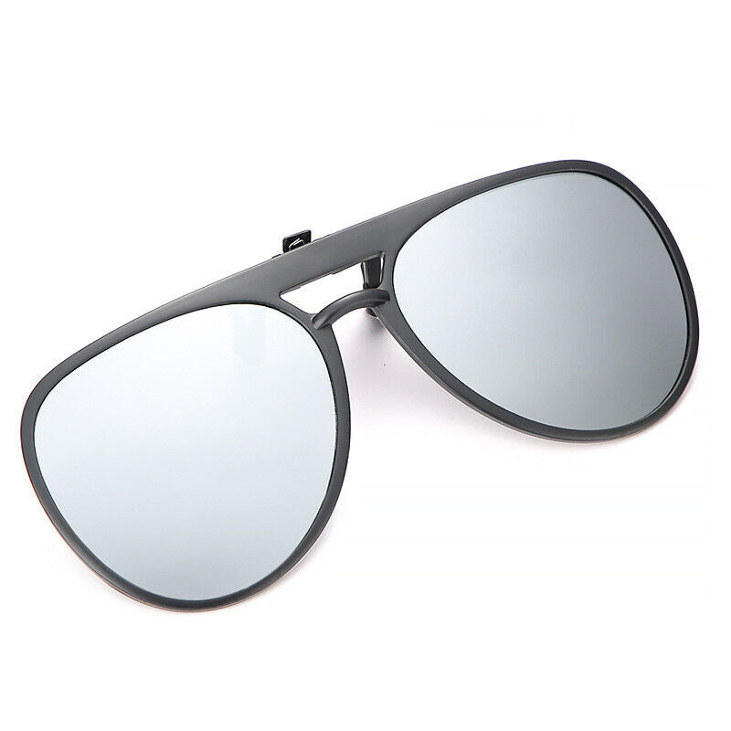 New Unisex Polarized UV400 Protection Driving Fishing Clip On Flip Up Sunglasses