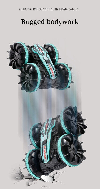 Amphibious Remote Control Car Stunt Double-sided Tumbling 2.4GHZ Kid's Toy Boy