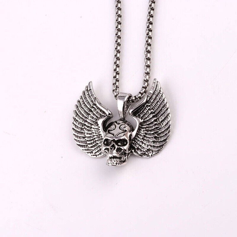 Stylish Retro Gothic Punk Mix Theme Titanium Steel Pendant Gift Unisex Necklace