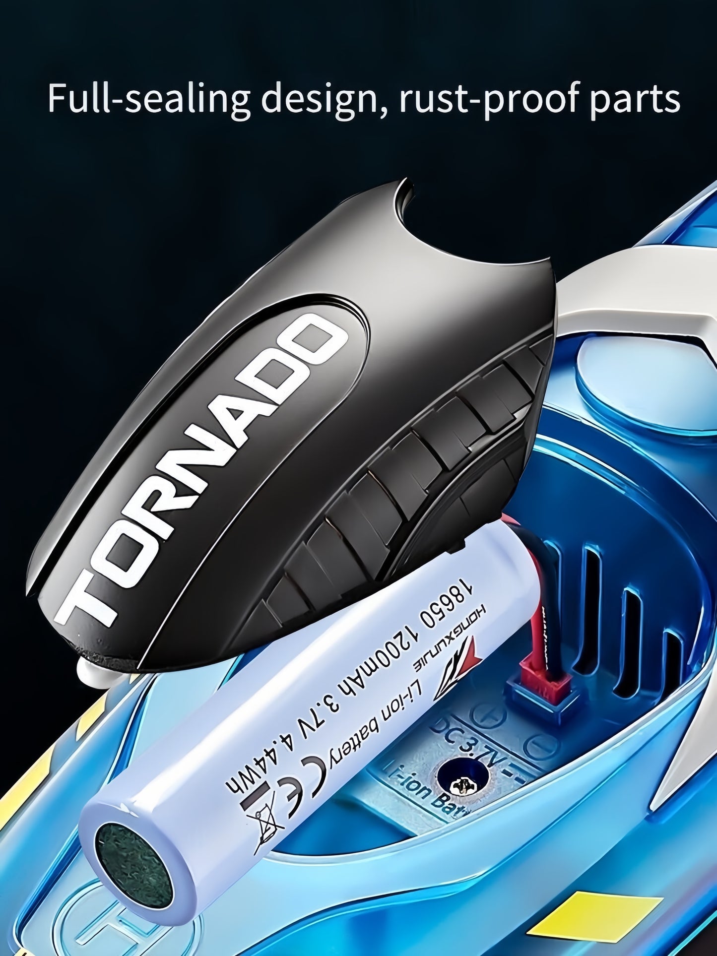 RC Speed Boat 2.4G Remote Control LED Light Dual Motor Waterproof Racing Toy Boy