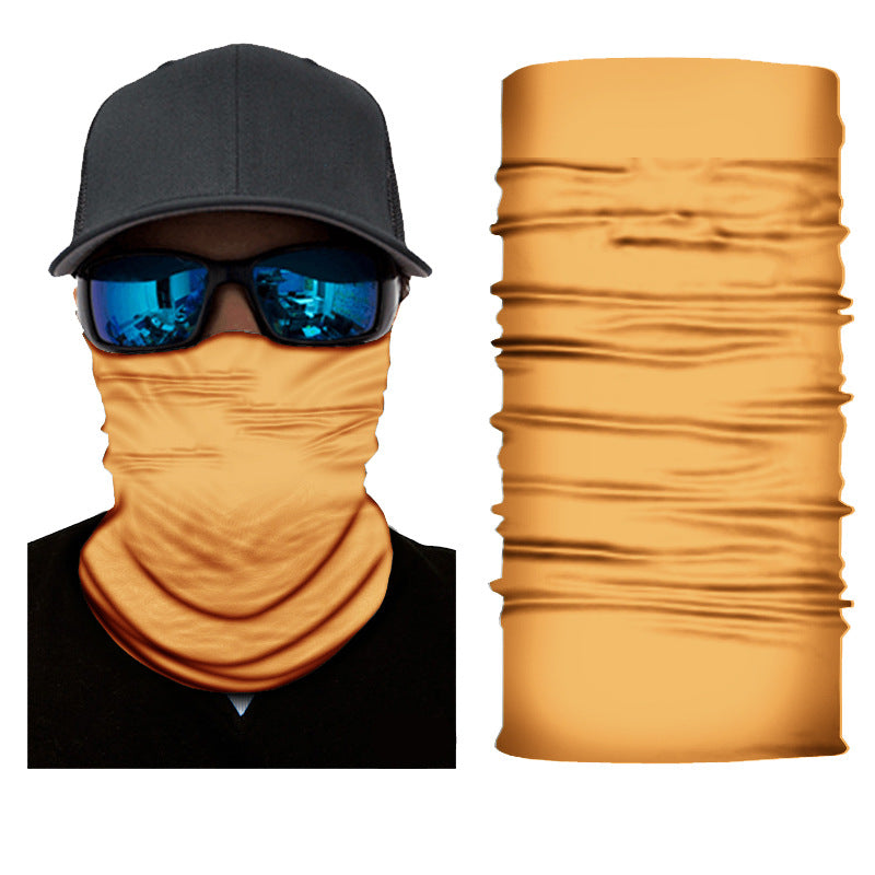 Pure Colour Gradient Series Sunscreen Cycling Neckerchief Bandanas Fabric Mask