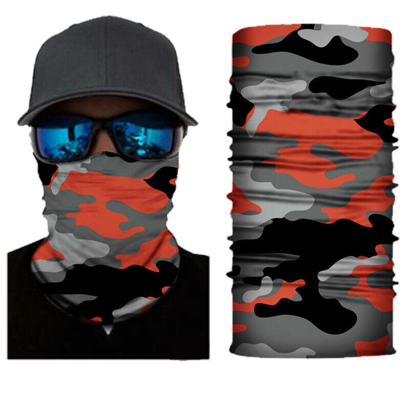 Motorcycle Biker Cycling Neck Gaiters Tube Snood Fabric Sunscreen Masks Bandana