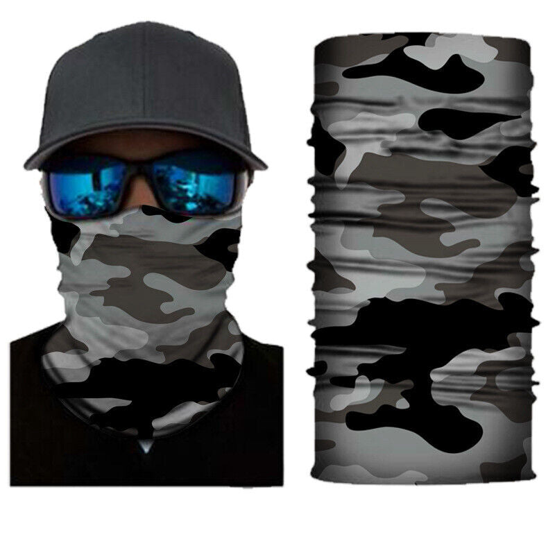 Motorcycle Biker Cycling Neck Gaiters Tube Snood Fabric Sunscreen Masks Bandana