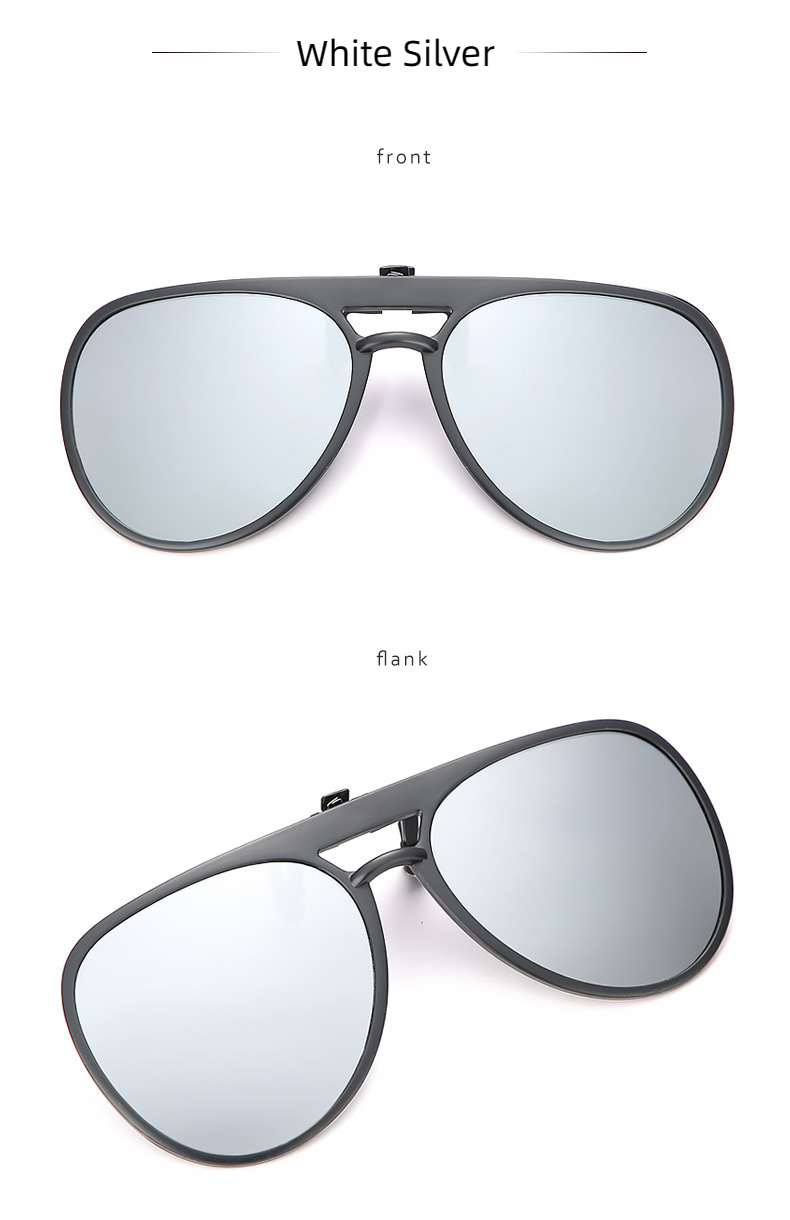 New Unisex Polarized UV400 Protection Driving Fishing Clip On Flip Up Sunglasses