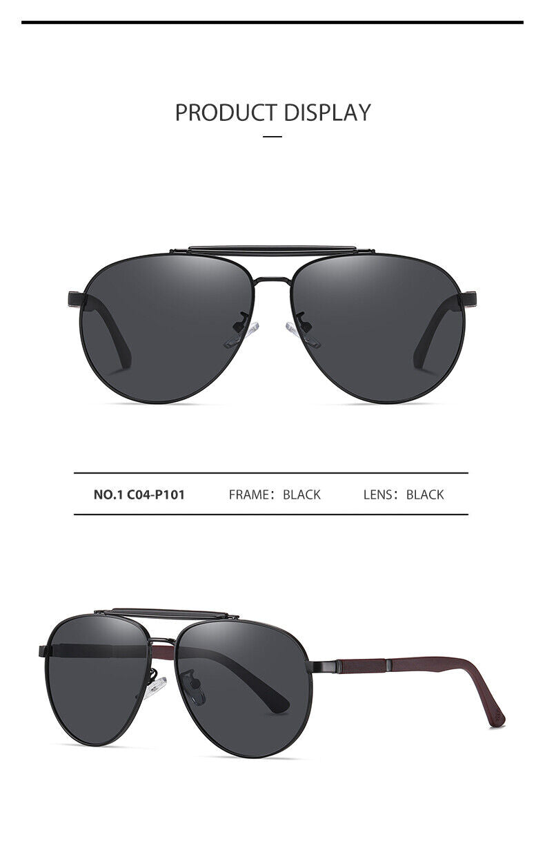 AU Unisex Fashion Anti UV400 Driving Fishing Quality Frame Polarized Sunglasses