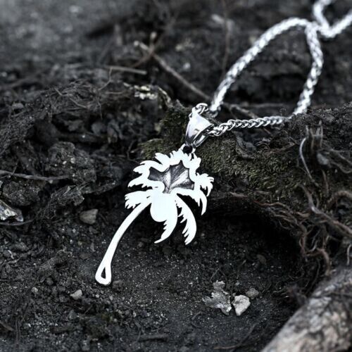 Mix Theme Retro Fox Head Sweater Chain Gemstone Titanium Steel Pendant Cat Head Necklace