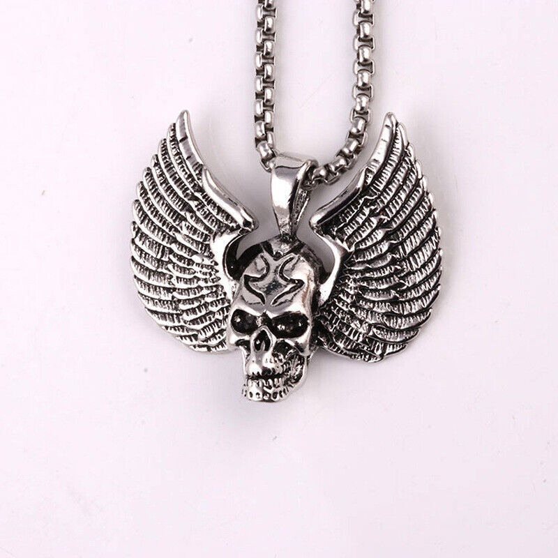 Stylish Retro Gothic Punk Mix Theme Titanium Steel Pendant Gift Unisex Necklace