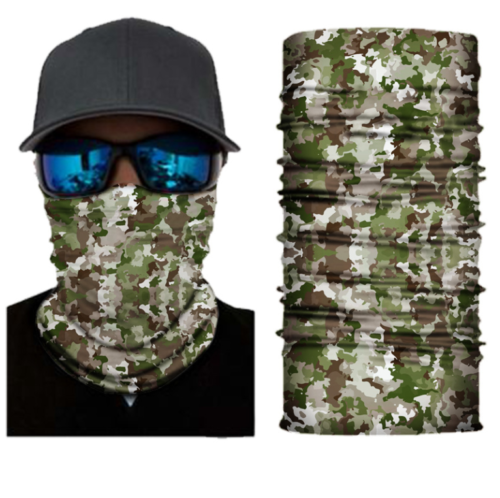 Cycling Camouflage Neck Gaiters Bandanas Fabric Motorcycle Face Masks Sunscreen