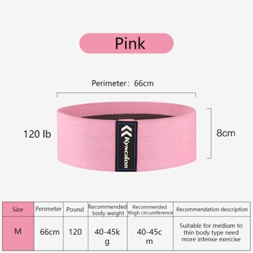 Women's Fitness Yoga Squat Sports Bandage Hip Training Aid Nonslip Elastic Band