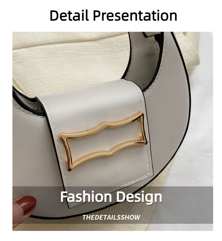 10 Colors Fashion Women Moon Shape Underarm Trend Shoulder Strap Dumpling Bag